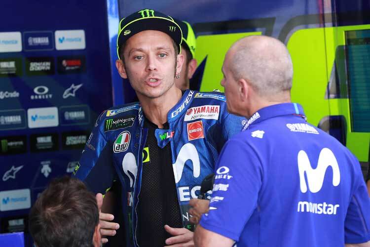 Valentino Rossi mit Luca Cadalora