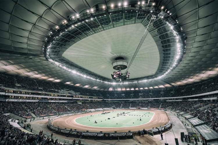 Das polnische Nationalstadion in Warschau