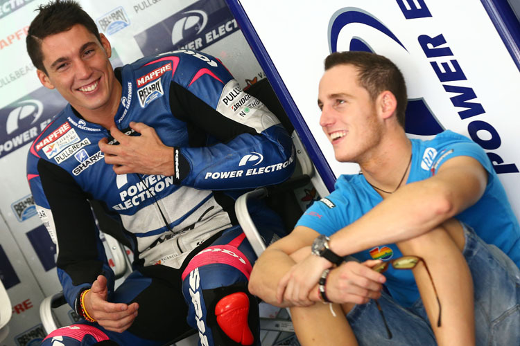 Brüder in der MotoGP-WM: Aleix (li.) und Pol Espargaró (Aufnahme von 2013)