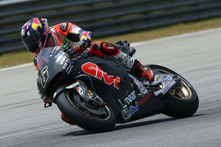 Stefan Bradl am ersten Testtag in Sepang