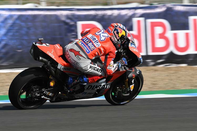 Andrea Dovizioso zog in das Qualifying 2 ein