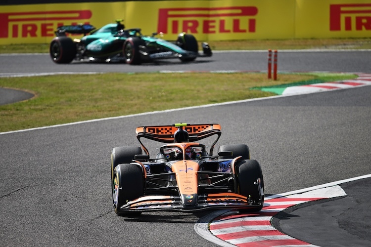 Lando Norris sagte nach dem Japan-GP: «Es fühlt sich nicht gut an, wenn man als Dritter startet und dann zurückfällt»