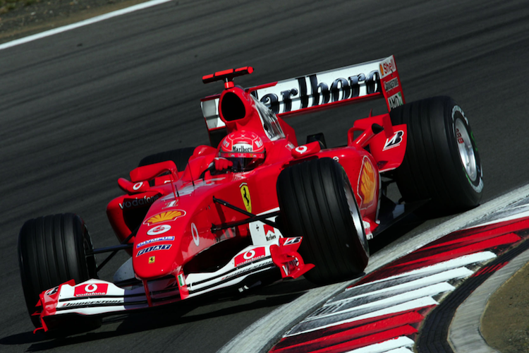 Michael Schumacher mit dem Ferrari F2004