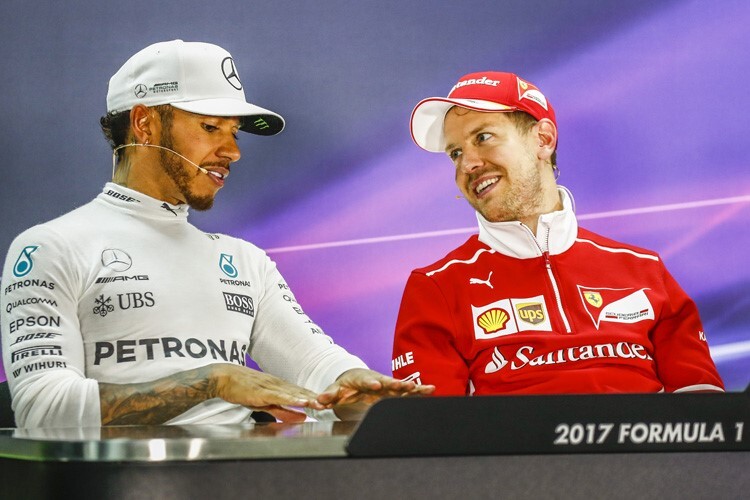 Lewis Hamilton und Sebastian Vettel