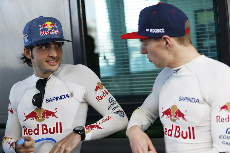 Carlos Sainz und Max Verstappen