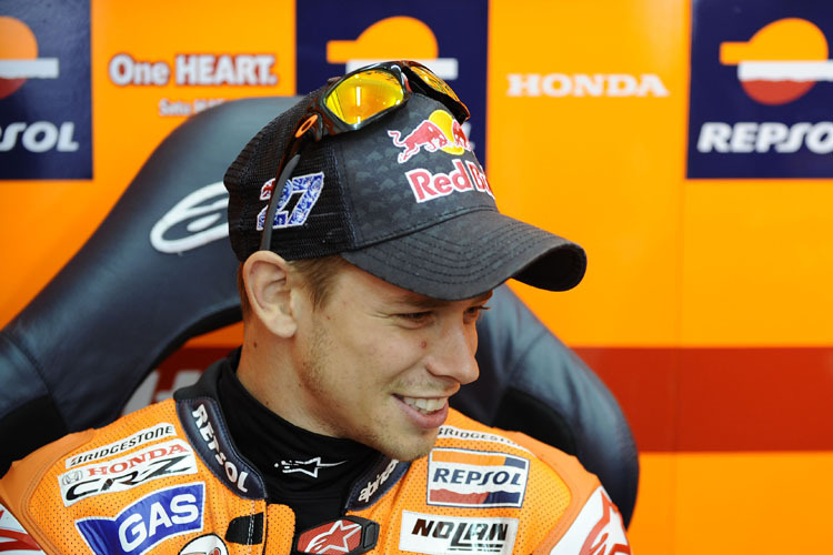 Casey Stoner hat gut Lachen