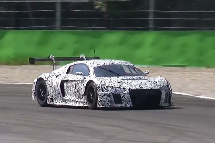 Der neue R8 beim Test in Monza