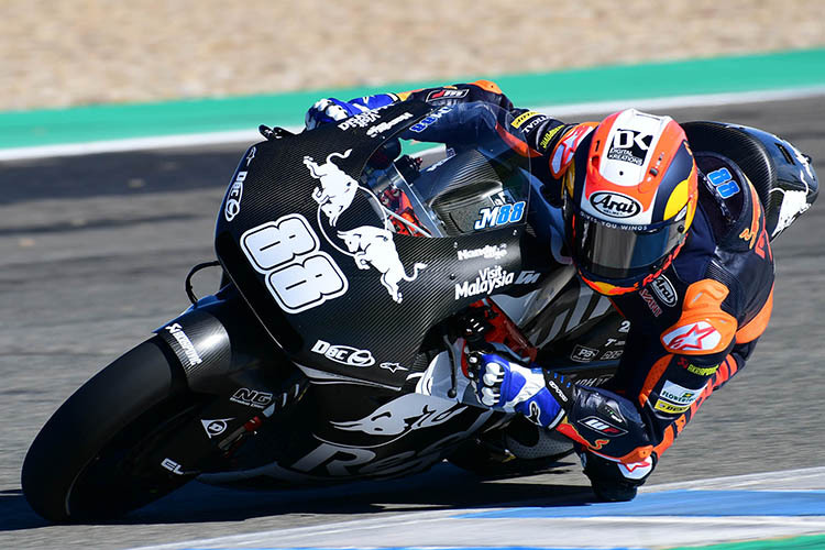 Moto3-Weltmeister Jorge Martin beim Moto2-Test in Jerez 2018