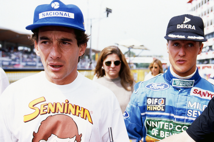 Ayrton Senna und Michael Schumacher