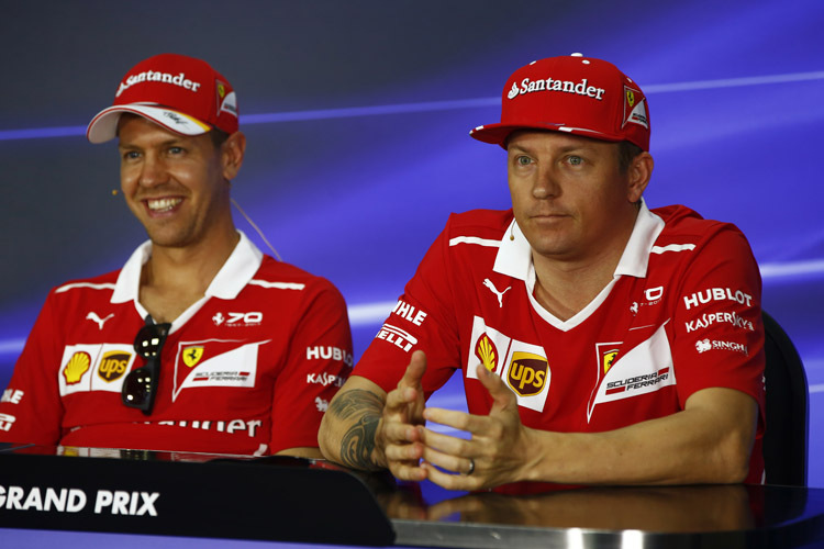 Sebastian Vettel und Kimi Räikkönen