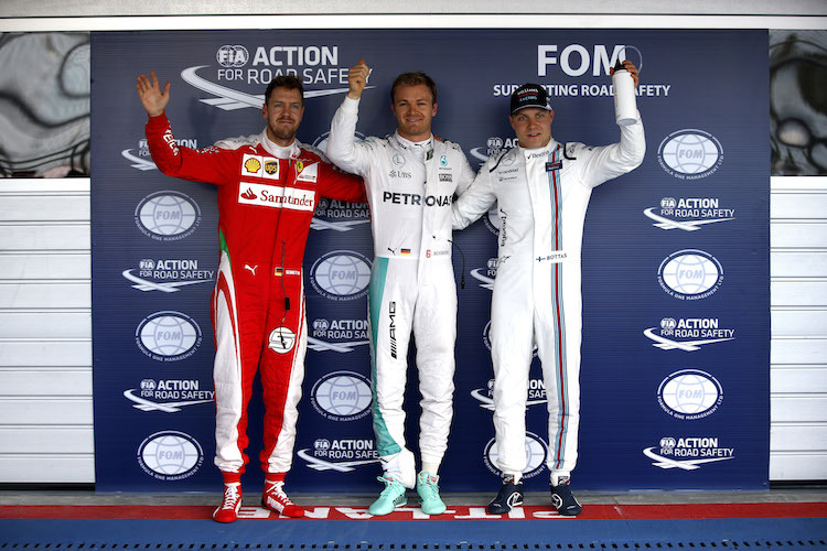 Die Schnellsten des Qualifyings - Vettel, Rosberg, Bottas