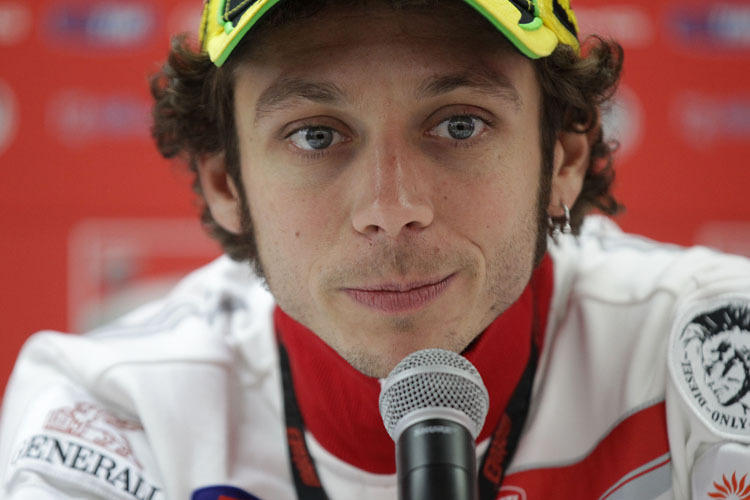 Valentino Rossi: an der Spitze dabei