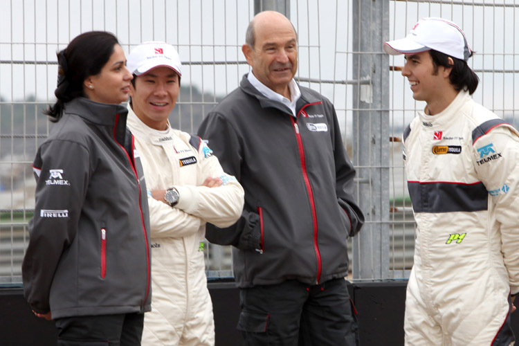 Freude bei Kaltenborn, Kobayashi, Sauber und Pérez