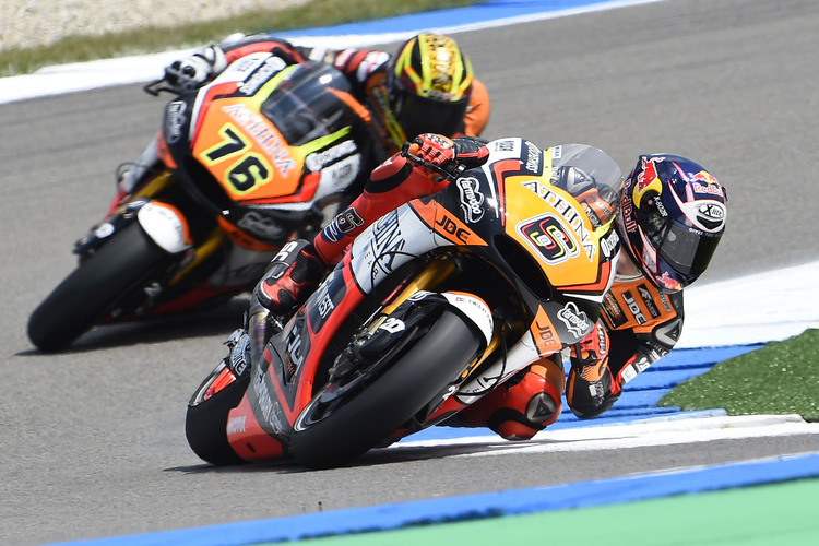 Das Forward-Yamaha-Duo: Stefan Bradl vor Loris Baz, momentan arbeitslos