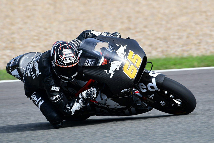 Philipp Öttl fuhr in Valencia mit der Moto2-KTM mit Honda-Motor