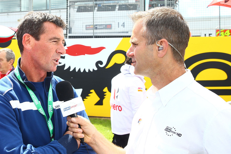 Troy Corser (li.) im Eurosport-Interview