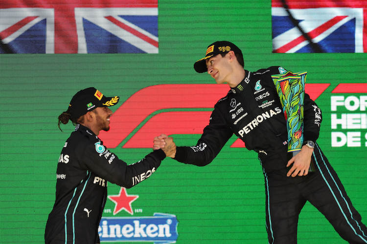 Lewis Hamilton und George Russell