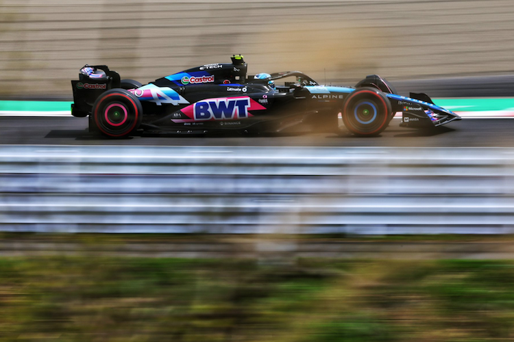 GP-Sieger Pierre Gasly hat mit dem Rennwagen von Alpine alle Hände voll zu tun