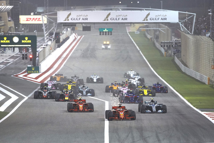 Start zum Grand Prix von Bahrain 2018