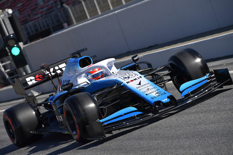 Der Williams beim zweiten Barcelona-Test