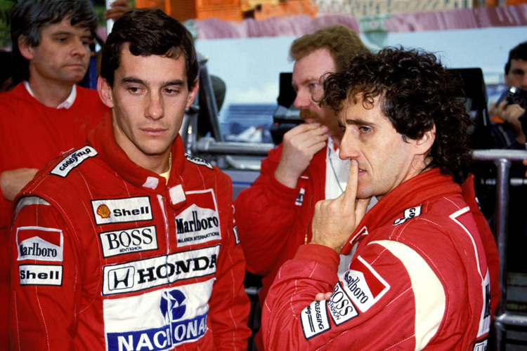 Ayrton Senna und Alain Prost: Kommunikation sieht anders aus