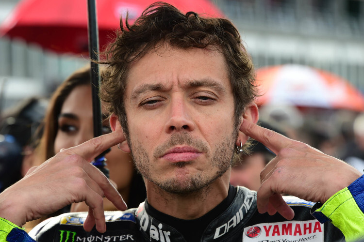 Valentino Rossi vor dem letzten MotoGP-Rennen des Jahres