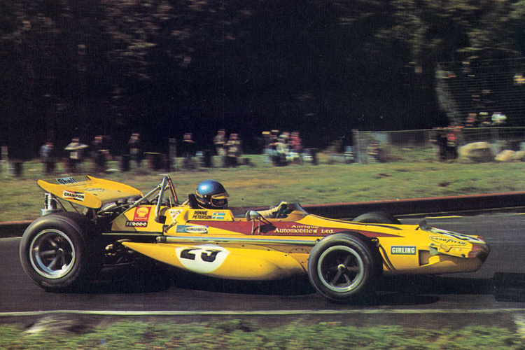 Früher konnte ein Mäzen ein Auto kaufen und los ging’s: Ronnie Peterson 1970 im March von Colin Crabbe