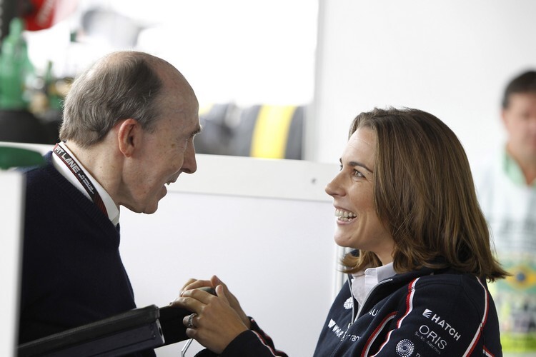 Claire mit ihrem Vater Frank Williams