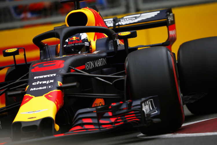 China-Sieger Daniel Ricciardo durfte sich über die FP2-Bestzeit freuen