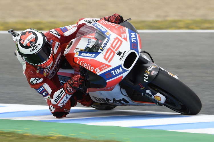 Stark: Jorge Lorenzo mit der Ducati auf Platz 2