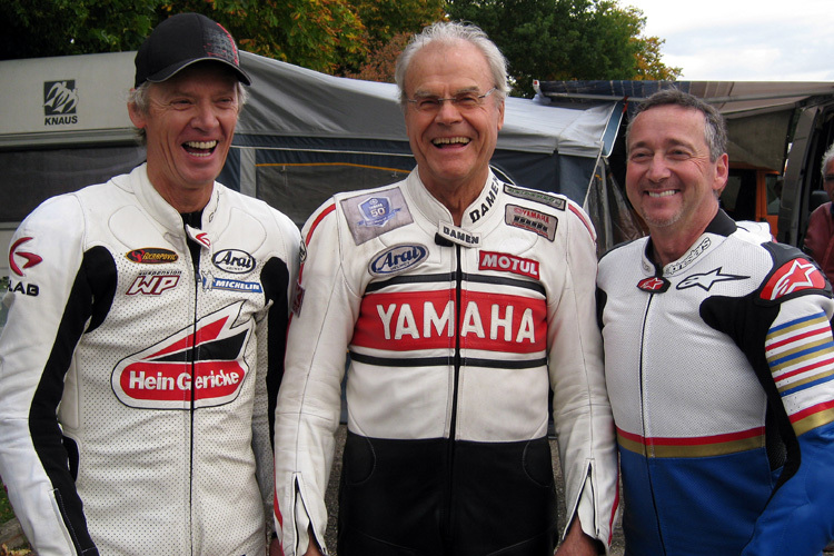 Peter Rubatto, Dieter Braun und Freddie Spencer (v.l.)