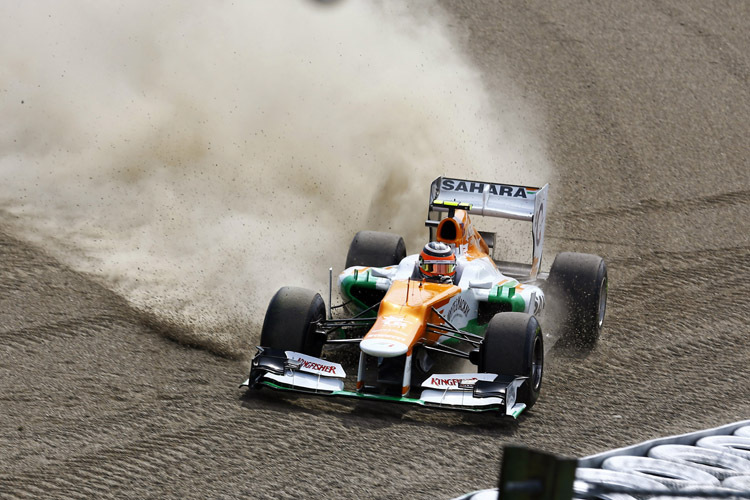 Hülkenberg in Japan, kurz auf Abwegen