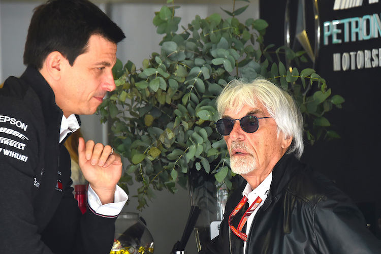 Toto Wolff und Bernie Ecclestone