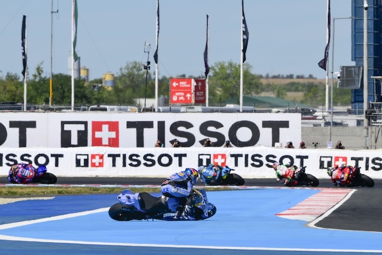 Schnell aufgeboben: Alex Marquez holte trotz Crash Punkte