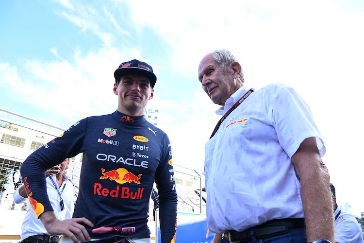 Max Verstappen und Dr. Helmut Marko