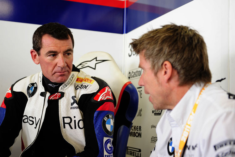 Troy Corser und Tom Larsen 2011 bei BMW