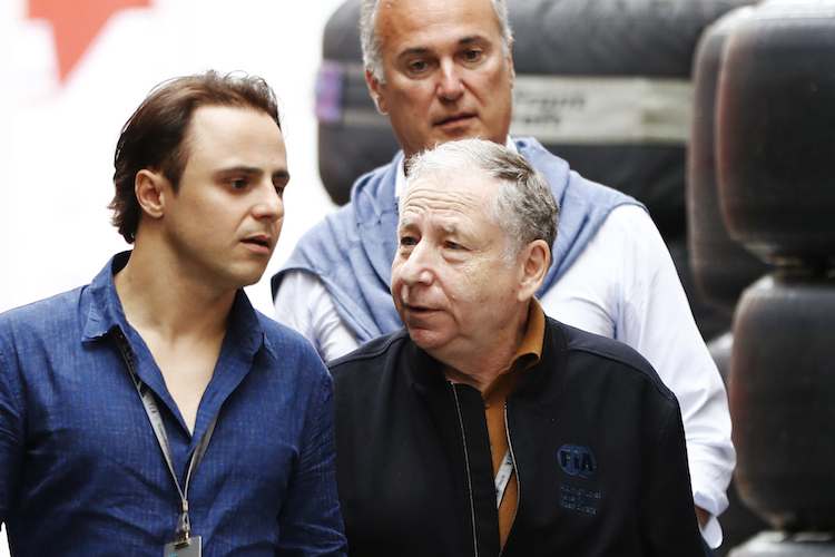 Felipe Massa mit FIA-Präsident Jean Todt