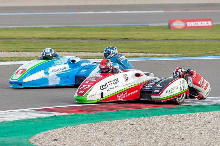 Tim Reeves/Mark Wilkes (77) übten zuletzt bei der BSB in Assen sehr erfolgreich für das WM-Finale