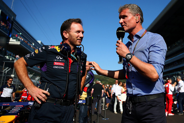 Christian Horner mit BBC-Experte David Coulthard