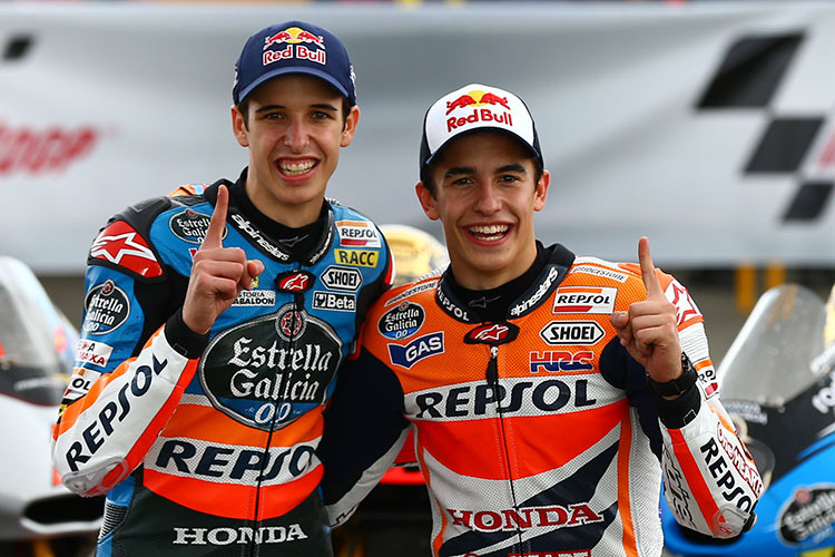 2014 feierten Alex und Marc Márquez noch gemeinsam ihre Moto3- und MotoGP-Titel