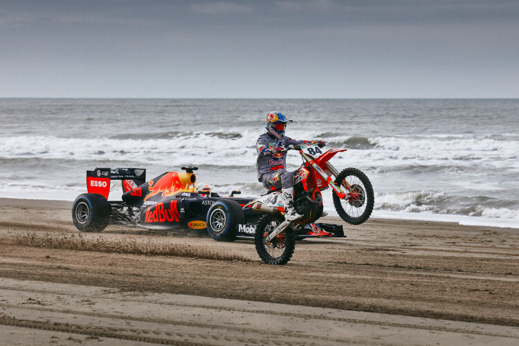 Max Verstappen and Jeffrey Herlings in Aktion