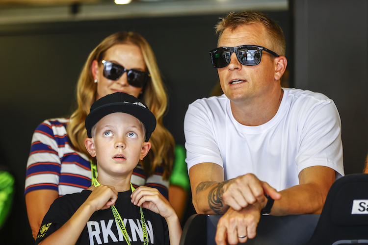 Minttu, Robin und Kimi Räikkönen in Monza