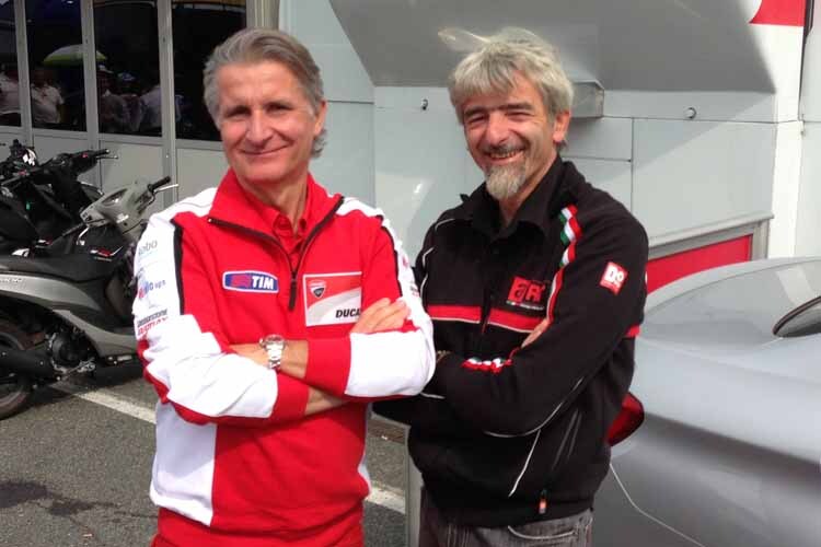 MotoGP-Projektleiter Paolo Ciabatti und Gigi Dall'Igna