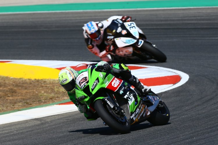 Anthony West absolvierte in Portimao das erste Rennwochenende mit Puccetti Kawasaki