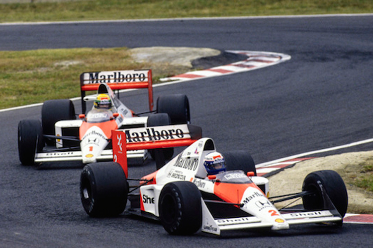 Alain Prost und Ayrton Senna