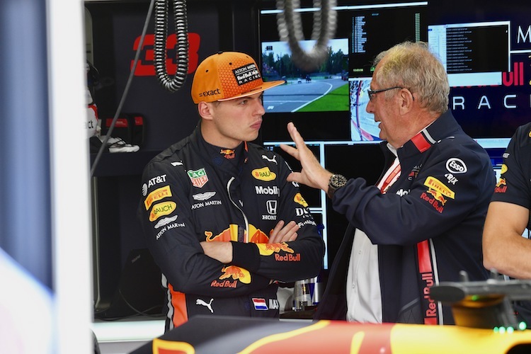 Max Verstappen und Dr. Helmut Marko