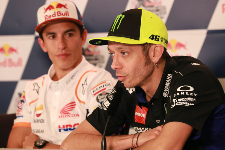 Marc Márquez und Valentino Rossi