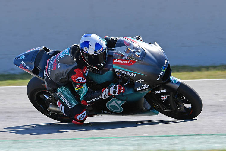 John McPhee auf der Kalex-Moto2 des Petronas-Teams 