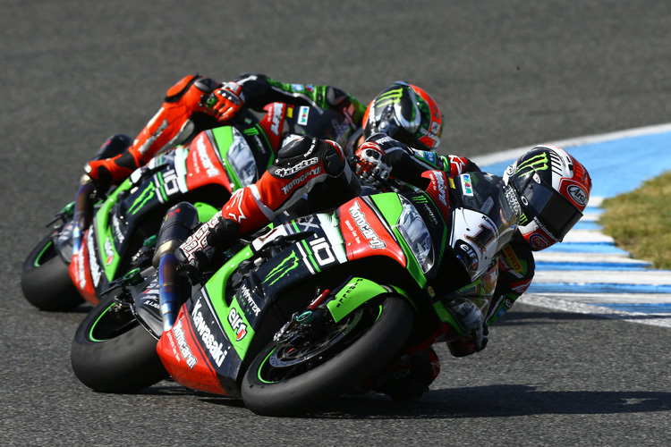 Gaben die Pace vor: Jonathan Rea und Tom Sykes