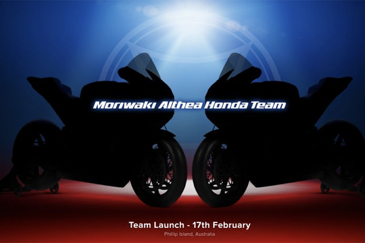Am 17. Februar wird das Team Moriwaki Althea Honda in Australien vorgestellt